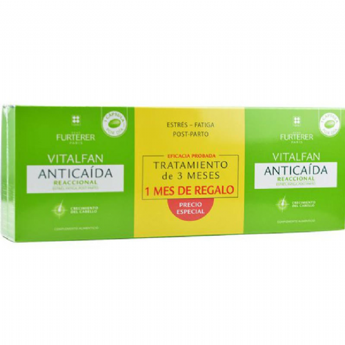 Vitalfan Anticaida Reaccional Rene Furterer (30 Caps 3 Cajas)