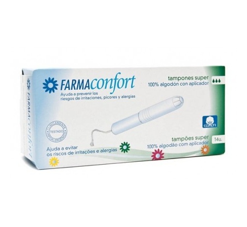 Tampones 100%Algodon Farmaconfort (Super 14 U)