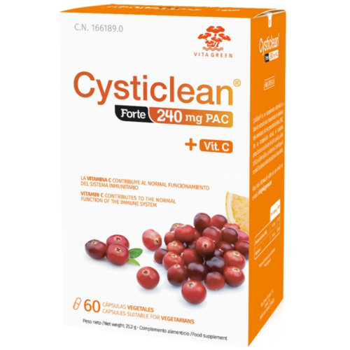 CYSTICLEAN FORTE 240 MG PAC (PROANTOCIANIDINAS) (60 CAPSULAS)