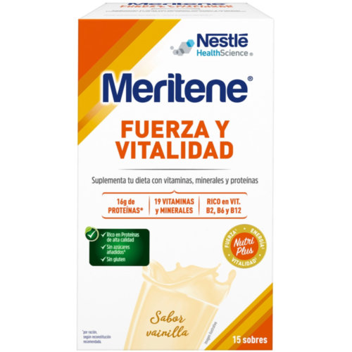 BATIDO VAINILLA 15 SOBRES MERITENE