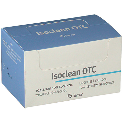 Isoclean Otc Toallitas Alcohol Isopropilico Al 70% (50 Toallitas)