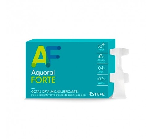 Aquoral Forte C/ A Hialuronico 0.4% Gotas Oftalmicas Esteriles (0.5 Ml 30 Monodosis)