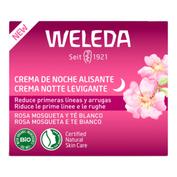 Weleda crema de noche alisante rosa mosqueta y te blanco  1 tarro 40 ml