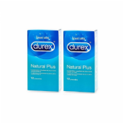 Durex Natural Plus Preservativos (12 Preservativos 2 Cajas)