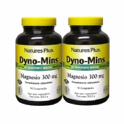 Nature's Plus Dyno-Mins Magnesio 300mg 90comp Pack 2u