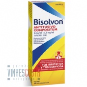 BISOLVON ANTITUSIVO COMPOSITUM 3 mg/ml + 1,5 mg/ml SOLUCION ORAL , 1 frasco de 200 ml