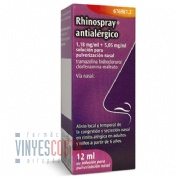 RHINOSPRAY ANTIALERGICO 1,18 MG/ML + 5,05 MG/ML SOLUCION PARA PULVERIZACION NASAL, 1 envase pulveriz