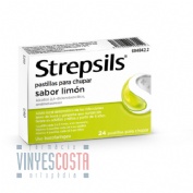STREPSILS pastillas para chupar sabor limon, 24 pastillas