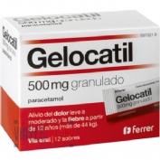 GELOCATIL 500 mg GRANULADO , 12 sobres