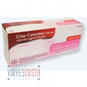GINE-CANESTEN 500 MG CAPSULA VAGINAL BLANDA ,  1 capsula vaginal blanda + 1 aplicador