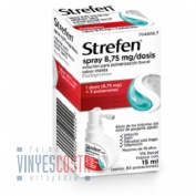 STREFEN SPRAY 8,75 MG/DOSIS SOLUCION PARA PULVERIZACION BUCAL SABOR MENTA , 15 ml