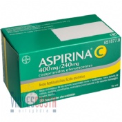 ASPIRINA C 400 mg/240 mg COMPRIMIDOS EFERVESCENTES , 10 comprimidos