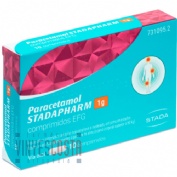PARACETAMOL STADAPHARM 1 G COMPRIMIDOS EFG, 10 comprimidos