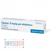 LIPOLASIC 2 mg/g GEL OFTALMICO , 1 tubo de 10 g