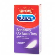 DUREX SENSITIVO CONTACTO TOTAL - PRESERVATIVOS (12 U)