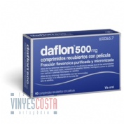 DAFLON 500 MG COMPRIMIDOS RECUBIERTOS CON PELÍCULA, 30 comprimidos