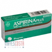 ASPIRINA PLUS 500 mg/ 50 mg COMPRIMIDOS , 20 comprimidos