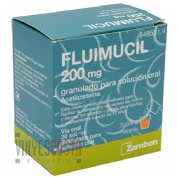 FLUIMUCIL 200 mg GRANULADO PARA SOLUCION ORAL , 30 sobres