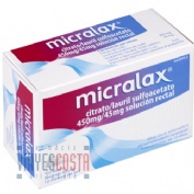MICRALAX CITRATO/LAURIL SULFOACETATO 450 mg/45 mg solucion rectal , 4 enemas