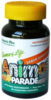 ANIMAL PARADE MULTIVITAMINICO NARANJA 60 CMP. NATURE'S PLUS