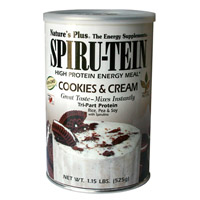 SPIRU-TEIN COOKIES & CREAM 525G NATURE'S`PLUS