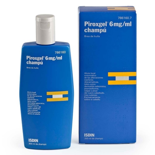 PIROXGEL 6 mg/ml CHAMPU , 1 frasco de 200 ml