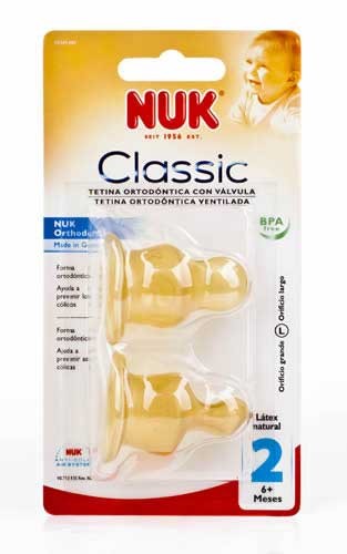 TETINA LATEX - NUK TETINA ALIMENTO (T-2 2 U)