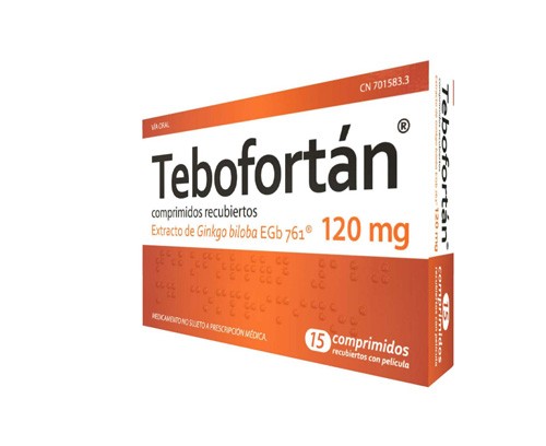 TEBOFORTAN 120 MG COMPRIMIDOS RECUBIERTOS CON PELICULA , 15 comprimidos