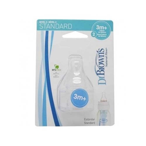 TETINA SILICONA - DR BROWN´S NATURAL FLOW STANDARD (+ 3 MESES N2 3 U)
