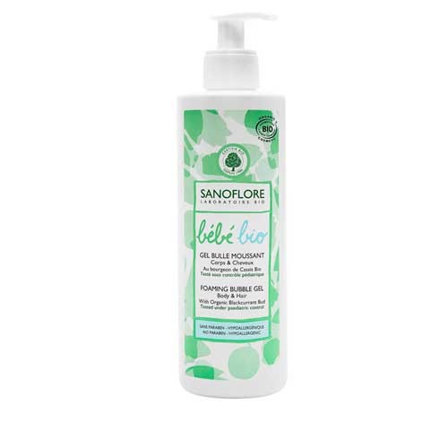 Sanoflore bebe espuma y burbujas cuerpo cabello (400 ml)