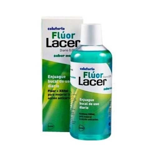 Lacer colutorio fluor diario 0,05 % (1 envase 500 ml sabor menta)