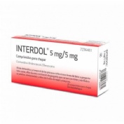 INTERDOL 5 MG/5 MG COMPRIMIDOS PARA CHUPAR , 20 comprimidos