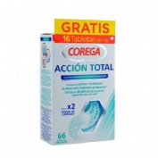 Corega accion total limpiador - limpieza protesis dental (66 tabletas)